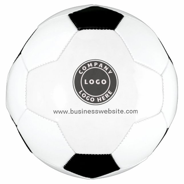 Balón De Fútbol Agregar dirección web de la empresa con logotipo c (Anverso)