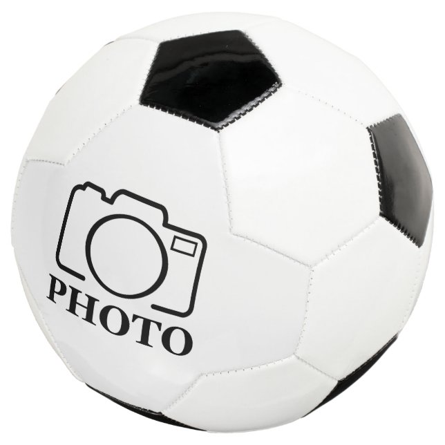 Balón De Fútbol Agregar foto personalizada boda moderna linda eleg (Tres cuartos)