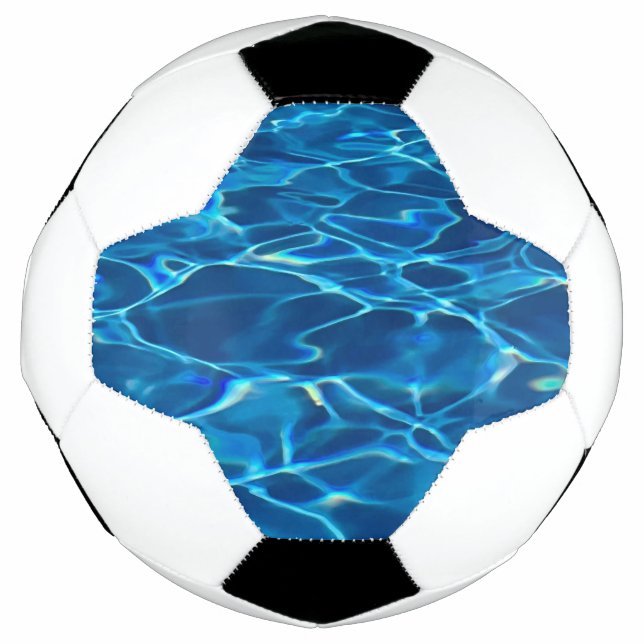 Balón De Fútbol Agua de la piscina azul oscura (Anverso)