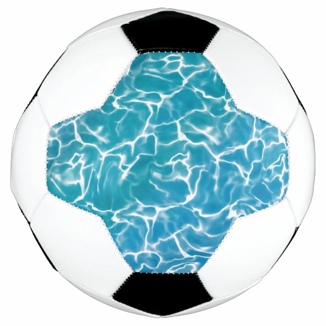 Balón De Fútbol Agua del Mar Azul (Anverso)