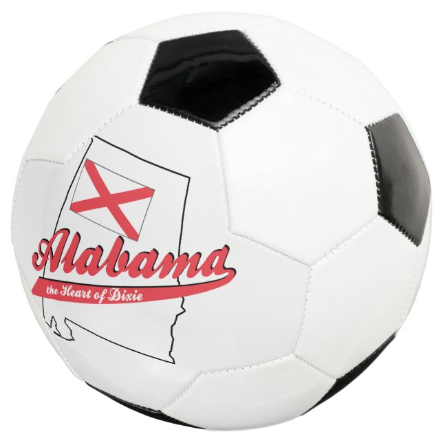 Balón De Fútbol Alabama Corazón de Dixie (Tres cuartos)