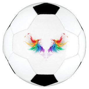 Balón De Fútbol Alas del arco iris fluidas