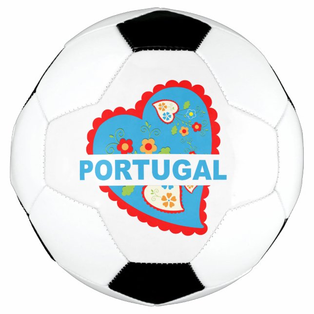 Balón De Fútbol Alegre corazón portugués (Anverso)