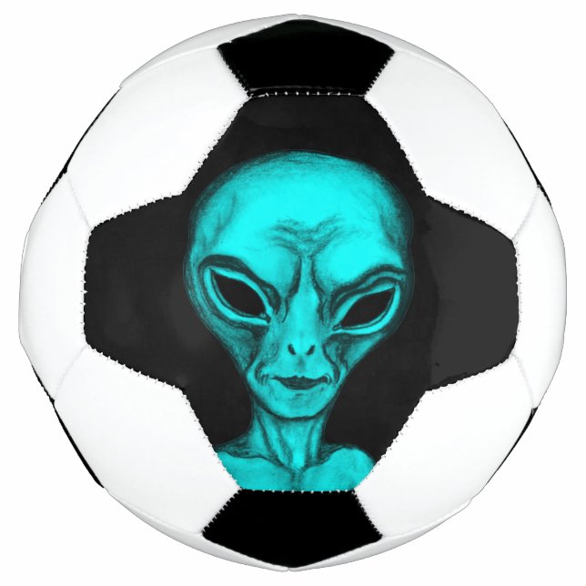 Balón De Fútbol Alien, quiero creer (Anverso)