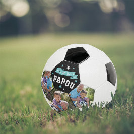 Balón De Fútbol All Star Papou | Custom Grandpa Photo