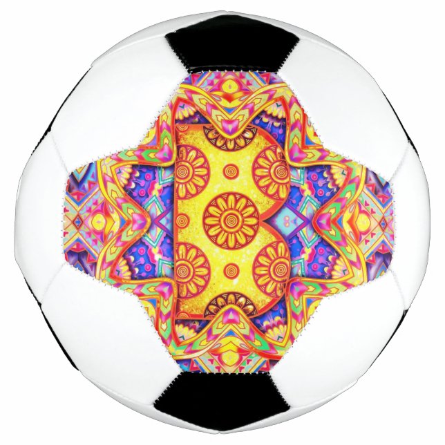 Balón De Fútbol Alphabet B mandala (Anverso)