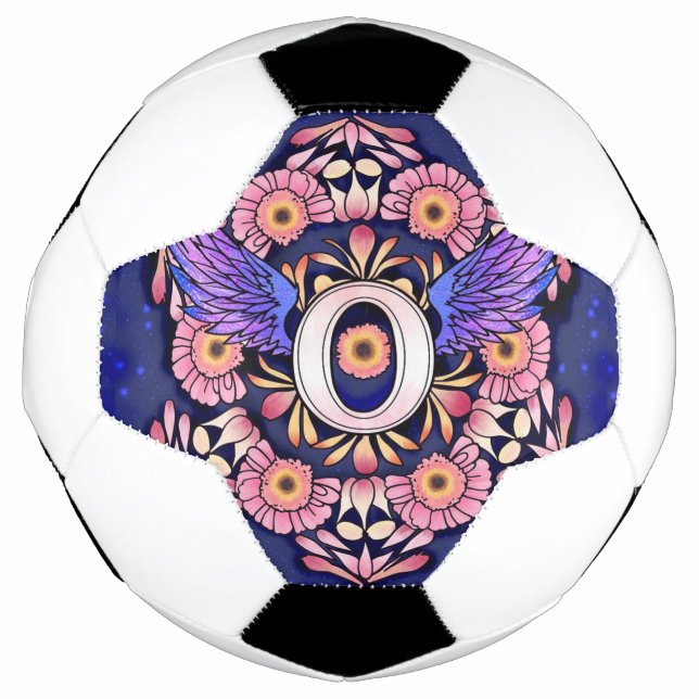 Balón De Fútbol Alphabet O mandala (Anverso)