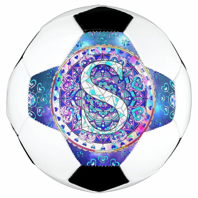 Balón De Fútbol Alphabet S mandala (Anverso)