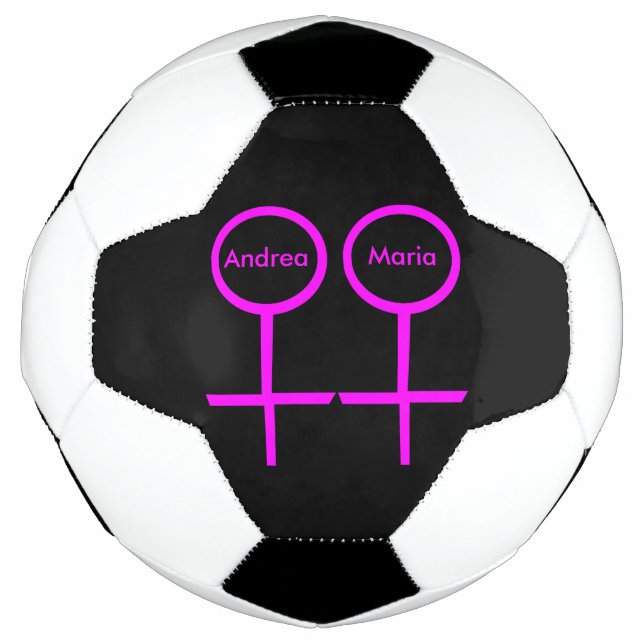 Balón De Fútbol Amantes lesbianos disfrutan de una fiesta de fútbo (Anverso)