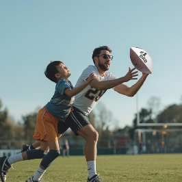 Balón De Fútbol Americano #1 Amor de Papá Fútbol Personalizado