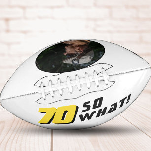 Balón De Fútbol Americano 70 Así que qué gracioso Inspirador 70 cumpleaños