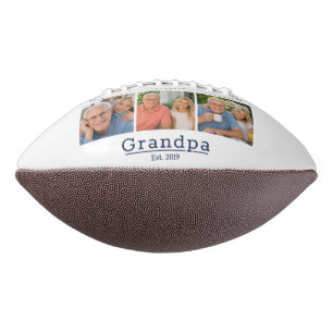 Balón De Fútbol Americano Abuelo Moderno Est. Tipografía Minimalista 3 Foto 