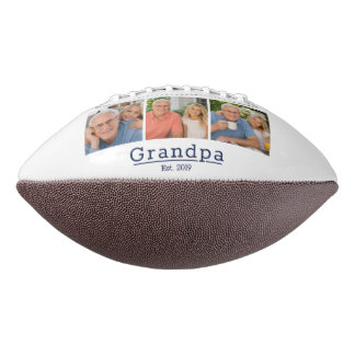 Balón De Fútbol Americano Abuelo Moderno Est. Tipografía Minimalista 3 Foto 