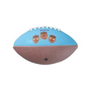 Balón De Fútbol Americano Agradables bellotas cantando personalizado para lo
