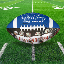 Balón De Fútbol Americano Agradecimiento Personalizado Entrenador de Fútbol 