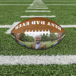 Balón De Fútbol Americano Agrega tu propia foto Mejor Papá