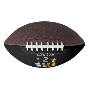 Balón De Fútbol Americano Ahora tengo 2 años y cumplo 2 años en el zoológico