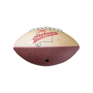 Balón De Fútbol Americano Alabama Corazón de Dixie