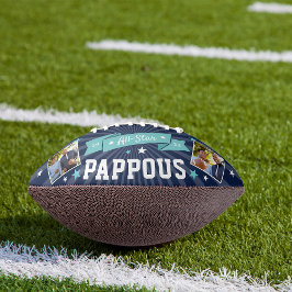 Balón De Fútbol Americano All Star Pappous | Foto personalizada de abuelo