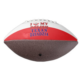 Balón De Fútbol Americano Amo a mi Texan polaco Dziadzia