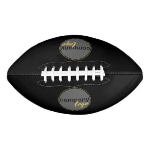 BALÓN DE FÚTBOL AMERICANO AÑADIR NEGOCIO LOGO COMPANY BRAND PROMOCIONAL NEGR
