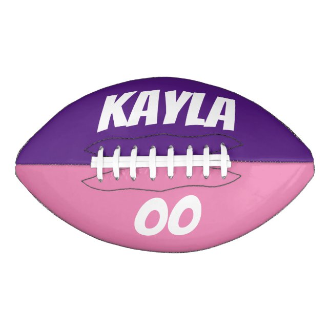 Balón De Fútbol Americano Añadir tu nombre / número - Fútbol (Anverso)