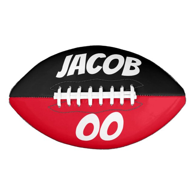 Balón De Fútbol Americano Añadir tu nombre / número - Fútbol (Anverso)