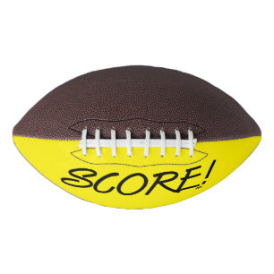 Balón De Fútbol Americano Anota fútbol negro y amarillo