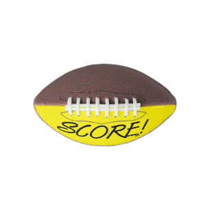 Balón De Fútbol Americano Anotar fútbol mini negro y amarillo