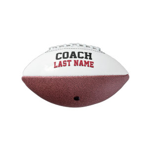 Balón De Fútbol Americano Apellido personalizado del entrenador