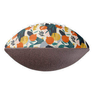 Balón De Fútbol Americano Apricot y hojas de moda moderno en Moda preppy