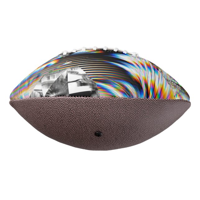 Balón De Fútbol Americano Ataque con arco iris (Girado 270)