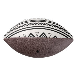 Balón De Fútbol Americano Azteca Blanco Y Negro