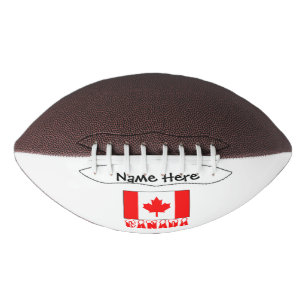 Balón De Fútbol Americano Bandera canadiense personalizada de Canadá