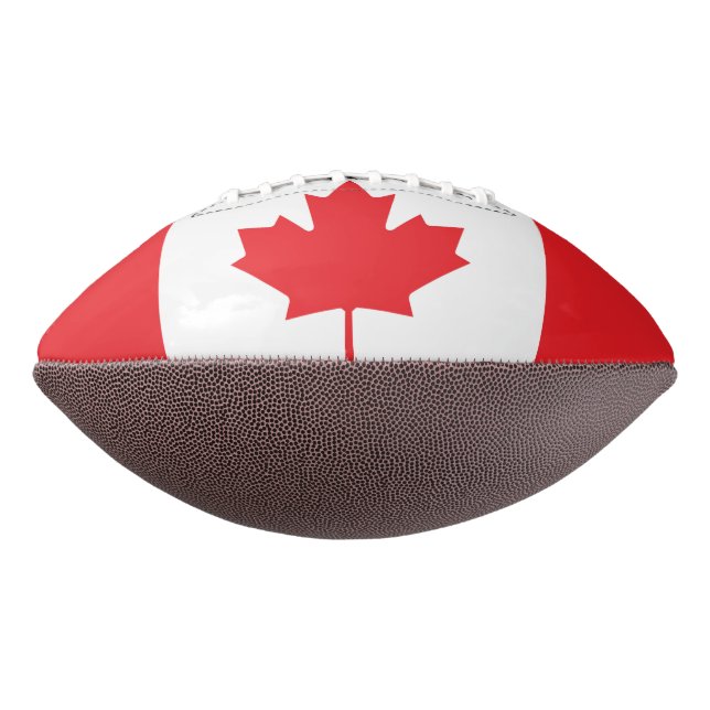 Balón De Fútbol Americano Bandera de Canadá (Girado 90)