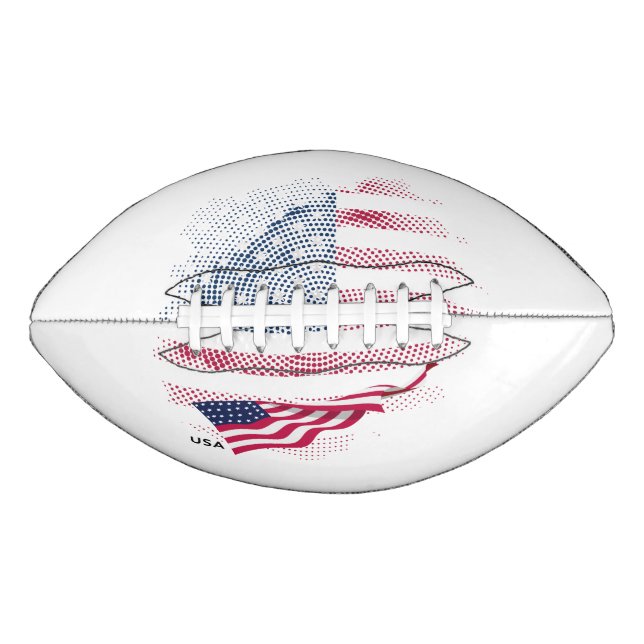 Balón De Fútbol Americano bandera de EE. UU. (Anverso)