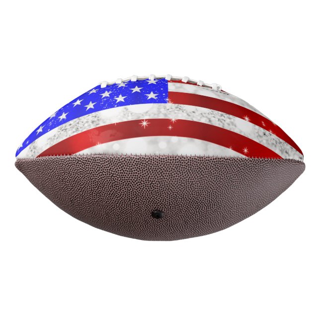 Balón De Fútbol Americano Bandera de Estados Unidos (Girado 270)