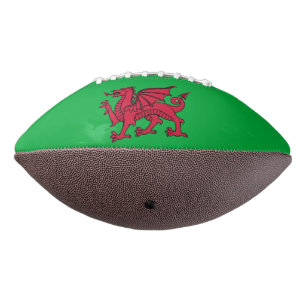 Balón De Fútbol Americano Bandera de Gales Mundial 2026 Dragón rojo Cymru