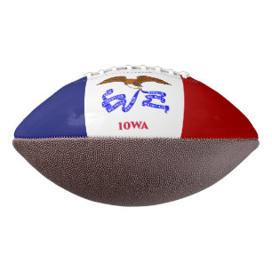 Balón De Fútbol Americano Bandera de Iowa