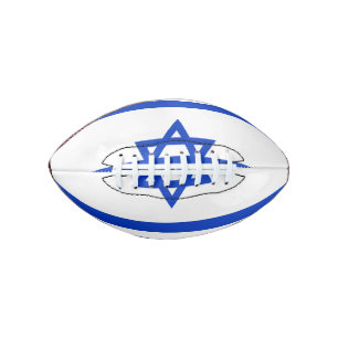 Balón De Fútbol Americano Bandera de Israel