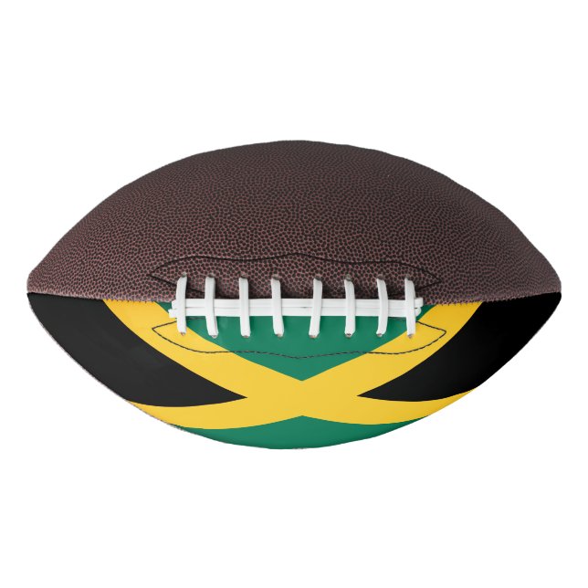 Balón De Fútbol Americano Bandera de Jamaica (Anverso)