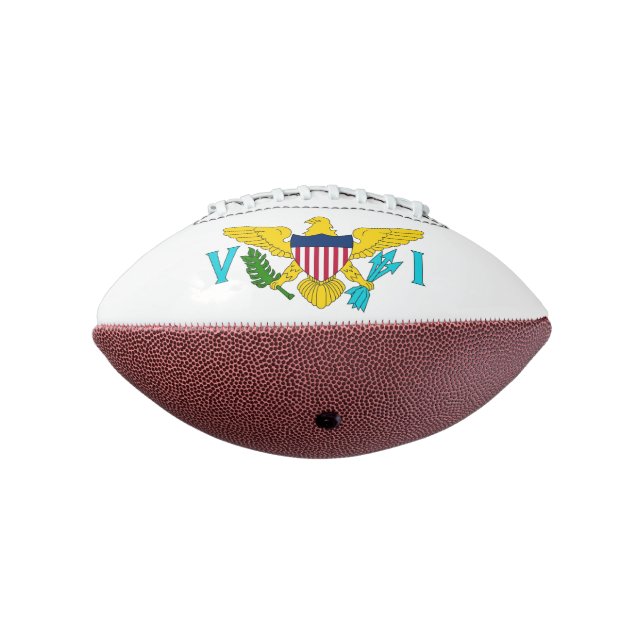Balón De Fútbol Americano Bandera de las Islas Vírgenes, fútbol americano pa (Girado 270)