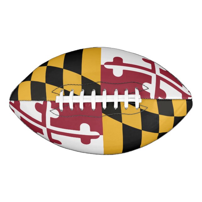 Balón De Fútbol Americano Bandera de Maryland fútbol - 2 panel (Anverso)