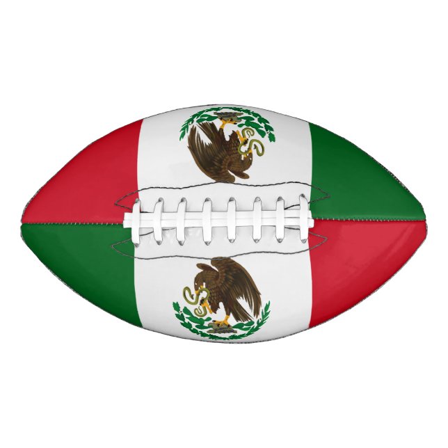Balón De Fútbol Americano Bandera de México Patriótico (Anverso)