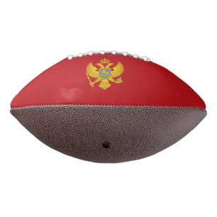 Balón De Fútbol Americano Bandera de Montenegro