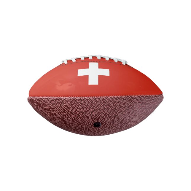 Balón De Fútbol Americano Bandera de Suiza Mini Fútbol (Girado 270)
