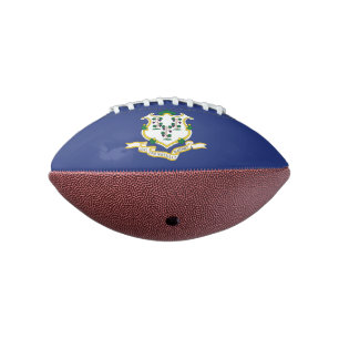 Balón De Fútbol Americano Bandera del estado de Connecticut
