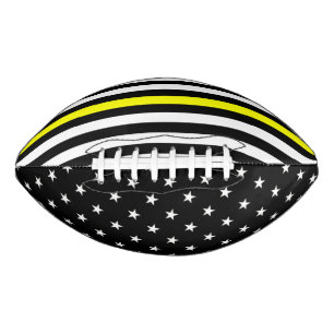 Balón De Fútbol Americano Bandera delgada de línea amarilla