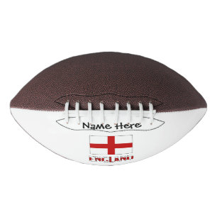 Balón De Fútbol Americano Bandera inglesa de Inglaterra negra personalizació