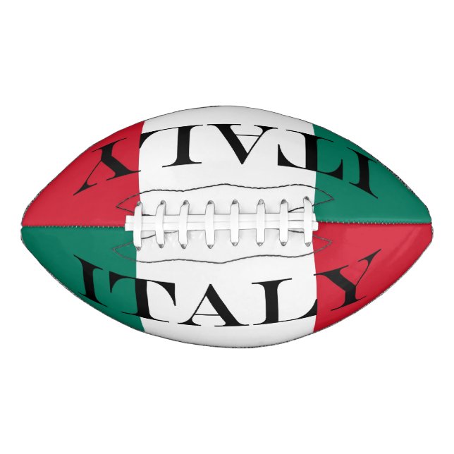 Balón De Fútbol Americano Bandera italiana Italia Il Tricolore (Anverso)